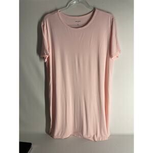 Cozy Earth Women’s Bamboo Stretch Knit Sleep Dress T-shirt Dress Pink Size Small